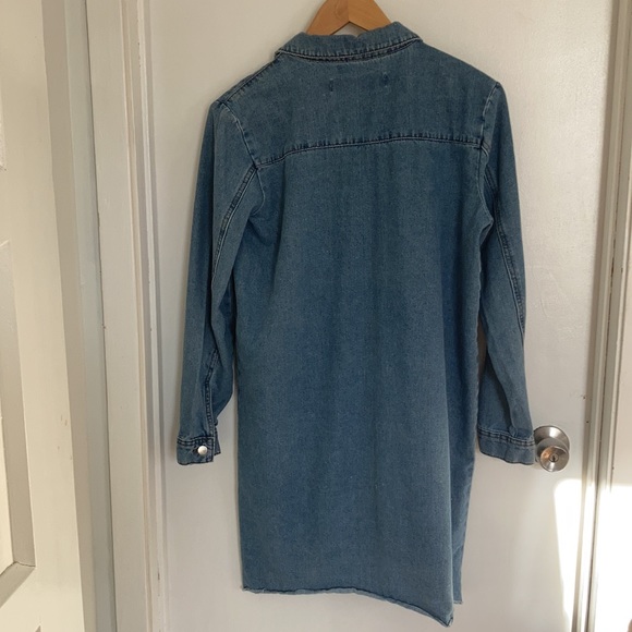 Jacqueline deYong for ASOS oversized blue denim dress size 38 / medium - Picture 5 of 7